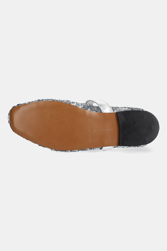 Wales Bonner ballerine Ballerina Buckle WBW44011A argento