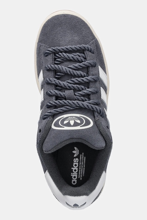 Tenisice od brušene kože adidas Originals Campus 00S W siva JP6192