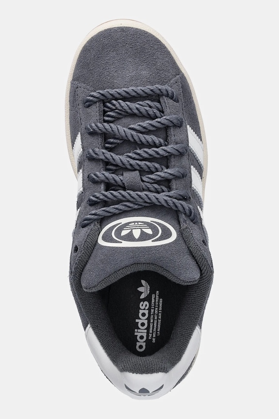 Tenisice od brušene kože adidas Originals Campus 00S W siva JP6192