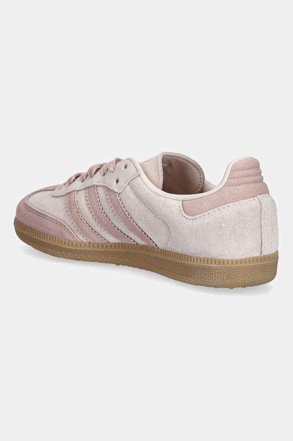 Încălțăminte adidas Originals sneakers din piele intoarsă Samba OG W JR8874 roz