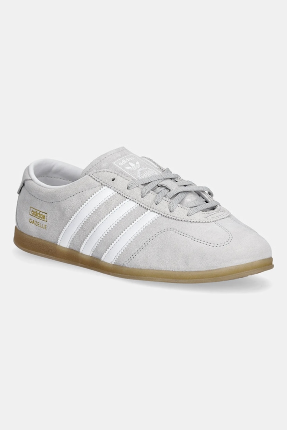 adidas Originals suede sneakers Gazelle LO Pro W faux grain leather gray JS4516