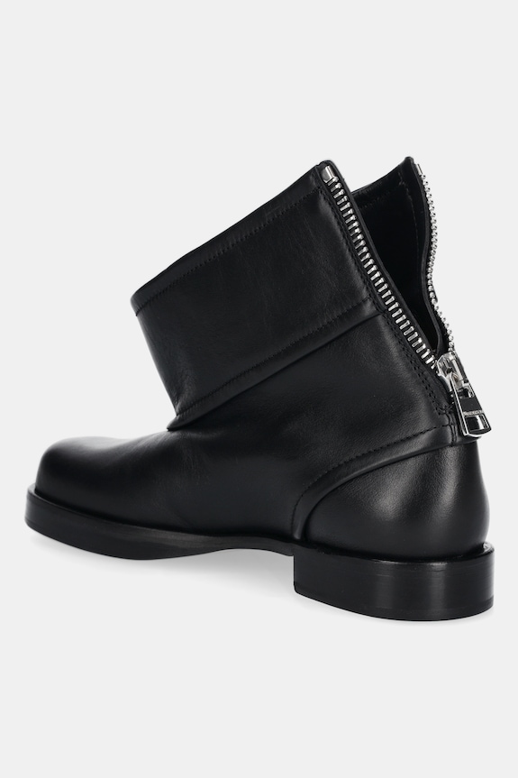 Boty Kožené kotníkové boty JW Anderson Biker Boot BT0101.LA0268 černá