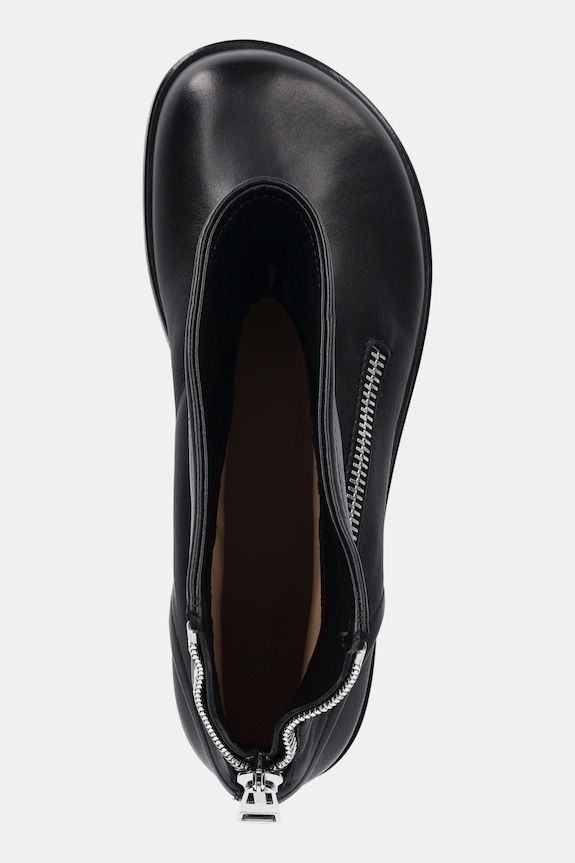 Kožené kotníkové boty JW Anderson Biker Boot černá BT0101.LA0268