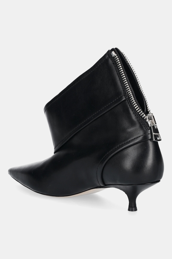Обувки Кожени боти JW Anderson Biker Kitten Heel BT0105.LA0268 черен