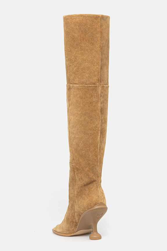 Обувки Велурени ботуши Naked Wolfe KIND Kind.Cow.Suede.Camel кафяв
