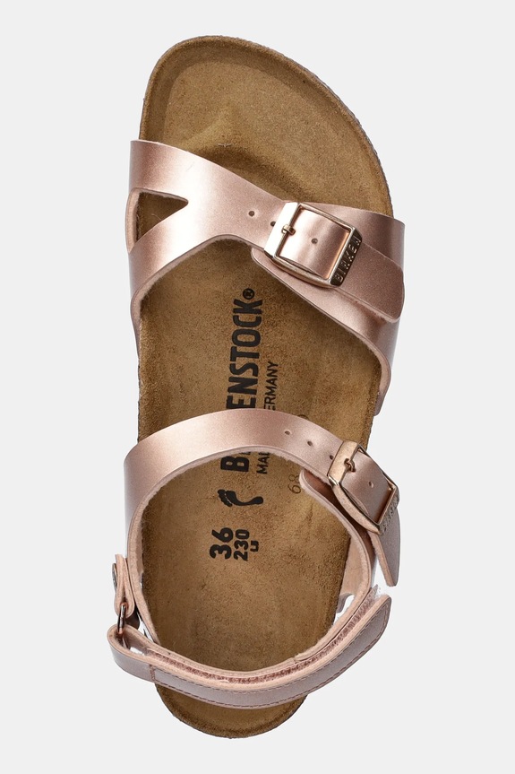 Дитячі шкіряні сандалі Birkenstock Rio AS Kids AS Kids рожевий 1029535.36.39