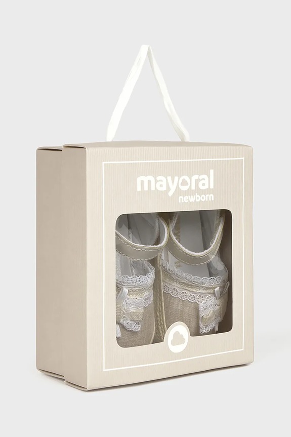 Mayoral Newborn buty niemowlęce beżowy 9901.2H.Newborn.PPYH