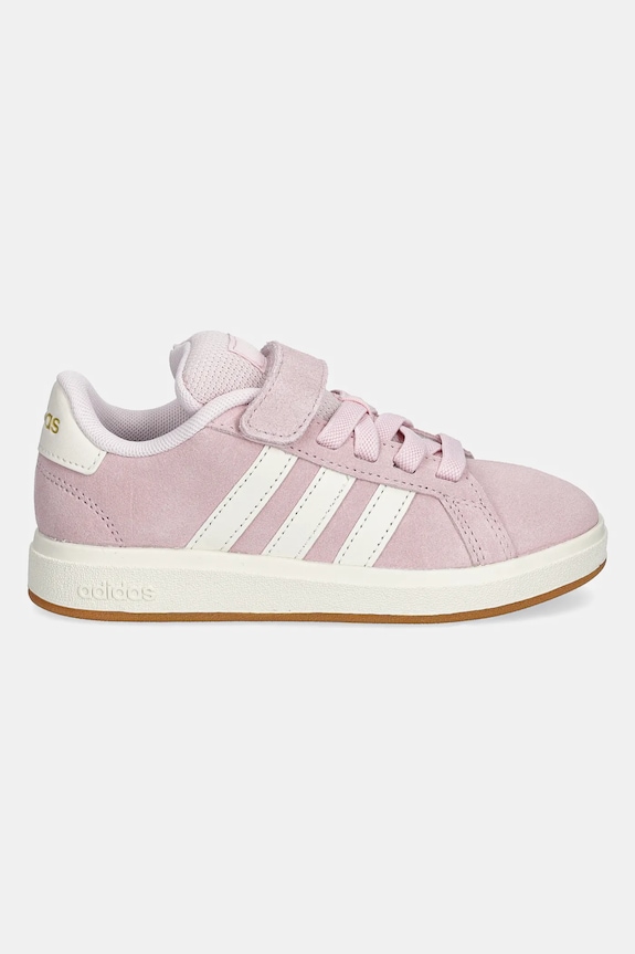 Detské semišové tenisky adidas GRAND COURT 00s JH6181 ružová SS25