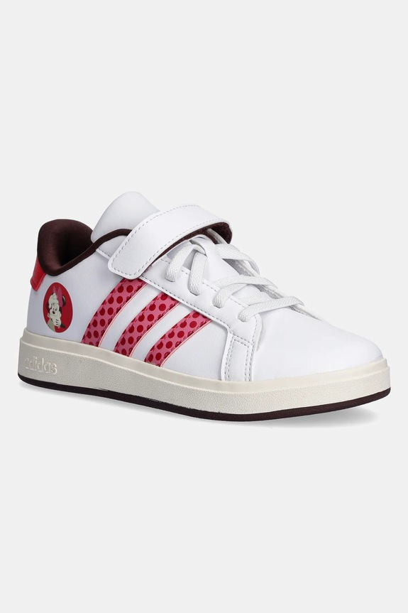 Дитячі кросівки adidas GRAND COURT MINNIE імітація лицьової шкіри білий IH6310