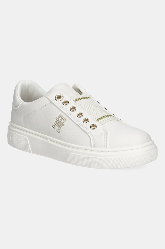 Παιδικά sneakers Tommy Hilfiger συνθετικό λευκό T3A9.33744