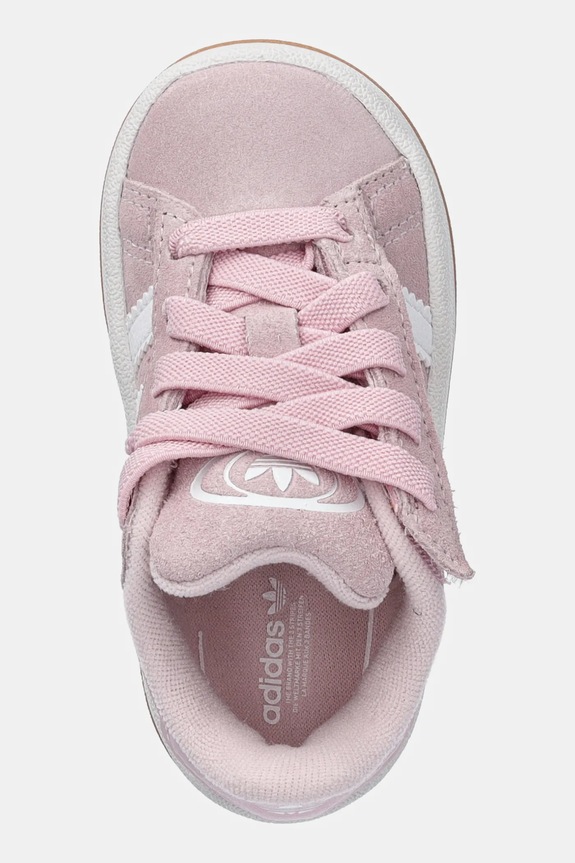 Dětské semišové sneakers boty adidas Originals CAMPUS 00s růžová JP5508