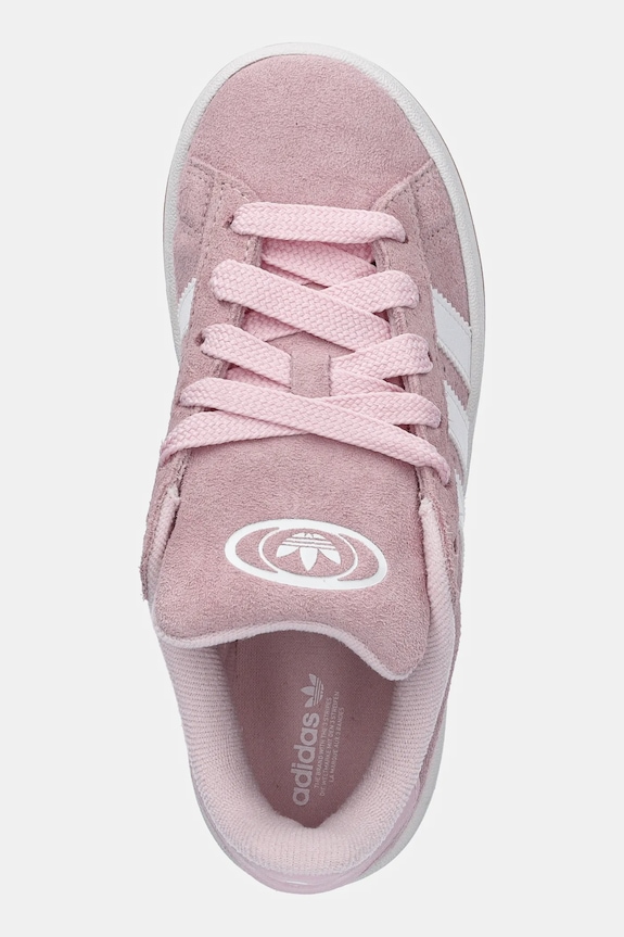 Детски велурени маратонки adidas Originals CAMPUS 00s розов JP5507
