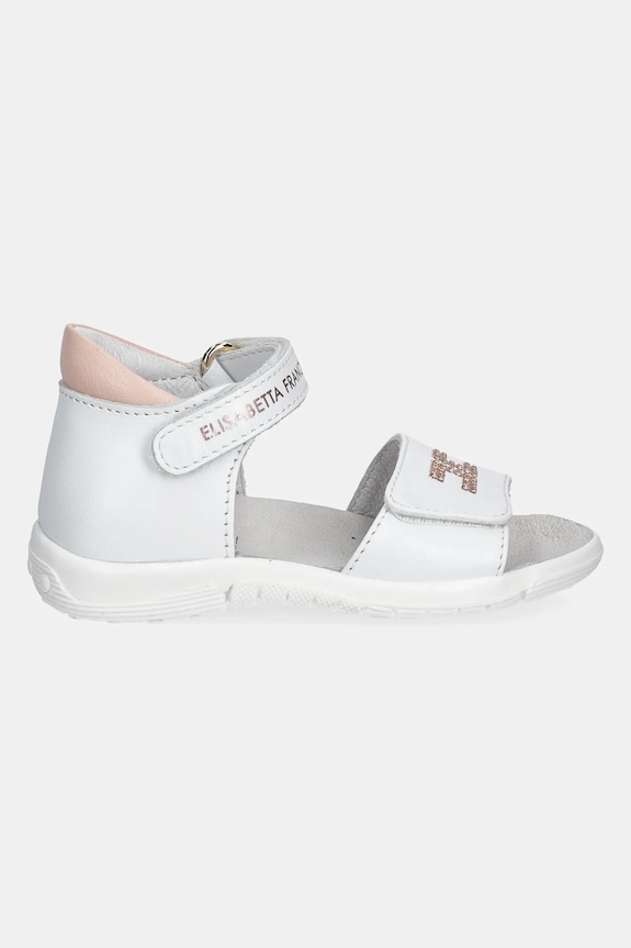 Elisabetta Franchi sandały skórzane dziecięce F1A2.E0270 biały SS25