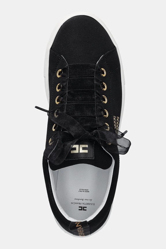 Elisabetta Franchi scarpe da ginnastica per bambini nero F4A9.E0241