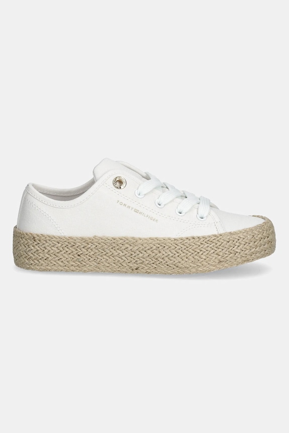 Παιδικά πάνινα παπούτσια Tommy Hilfiger T3A9.33732.30.34 λευκό SS25