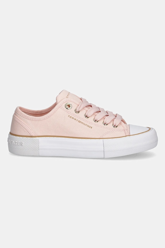 Παιδικά πάνινα παπούτσια Tommy Hilfiger T3A9.33733.35.40 ροζ SS25