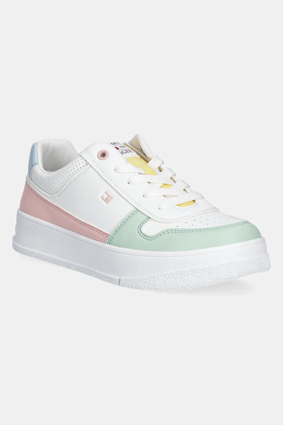 Tommy Hilfiger sneakersy dziecięce imitacja skóry licowej biały T3A9.33740.35.39