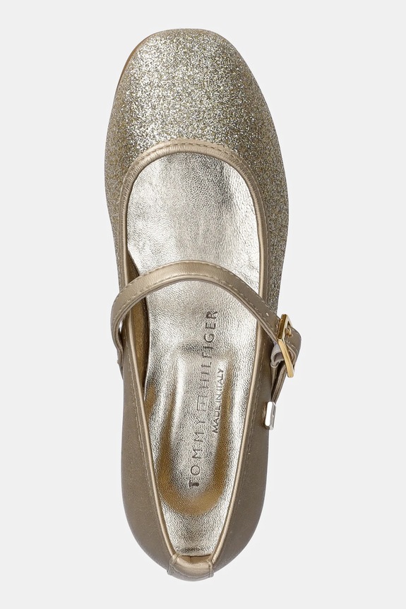 Παιδικές μπαλαρίνες Tommy Hilfiger χρυσαφί T4A3.33930.28.34
