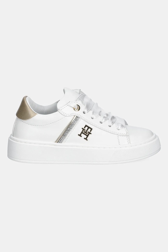 Tommy Hilfiger sneakers pentru copii T4A9.33933.28.34 alb SS25