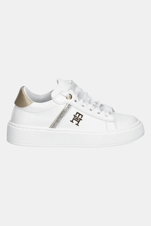 Tommy Hilfiger sneakers pentru copii T4A9.33933.28.34 alb SS25