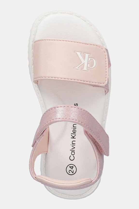 Dječje sandale Calvin Klein Jeans roza V1A2.82039.20.29