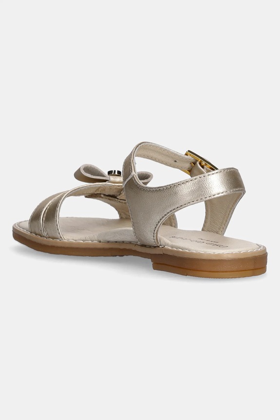 Fete Calvin Klein Jeans sandale din piele pentru copii V1A2.83050.24.29 aur