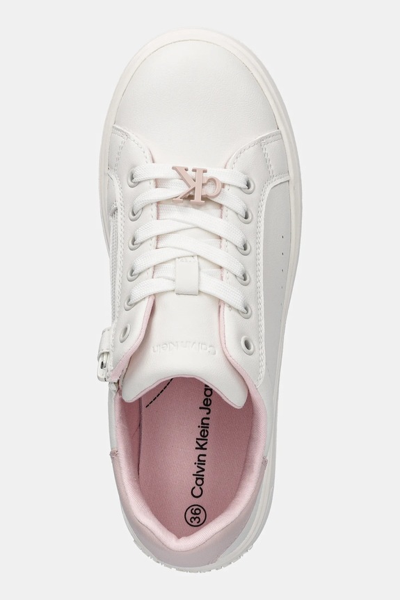 Calvin Klein Jeans sneakers pentru copii alb V3A9.82015.35.39