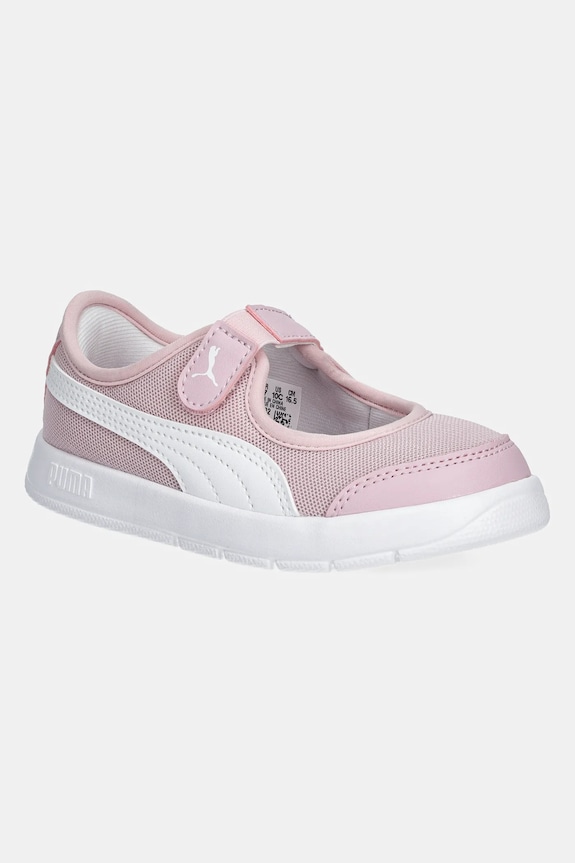 Puma Courtflex v3 Lina V sneakersy dziecięce imitacja skóry licowej różowy 400579
