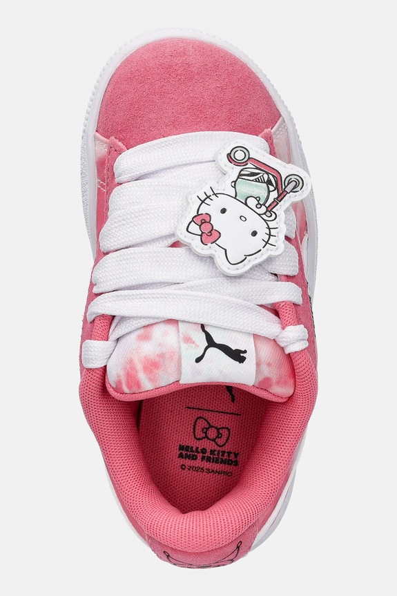 Puma sneakersy dziecięce Suede XL HK&FR różowy 401417
