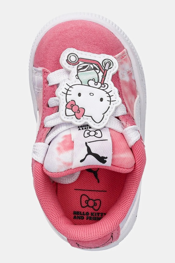 Puma sneakersy dziecięce Suede XL HK&FR AC różowy 401418