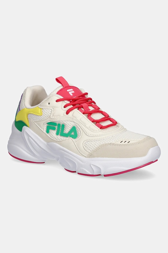 Tenisky Fila COLLENE LOGO imitácia kože béžová FFT0136