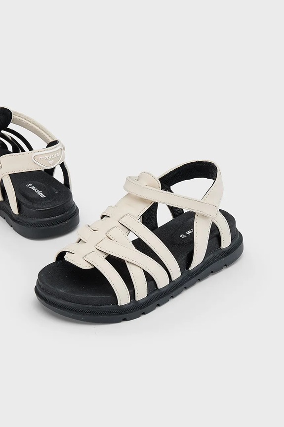 Παιδικά σανδάλια Mayoral απομίμηση λείου δέρματος μπεζ 43633.61A.Kids.PPYA