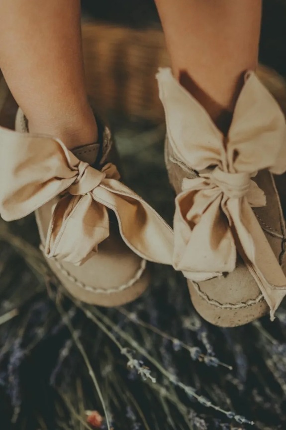 Δερμάτινα βρεφικά παπούτσια Donsje Lonny Sneakers χωρίς μόνωση μπεζ 1034700