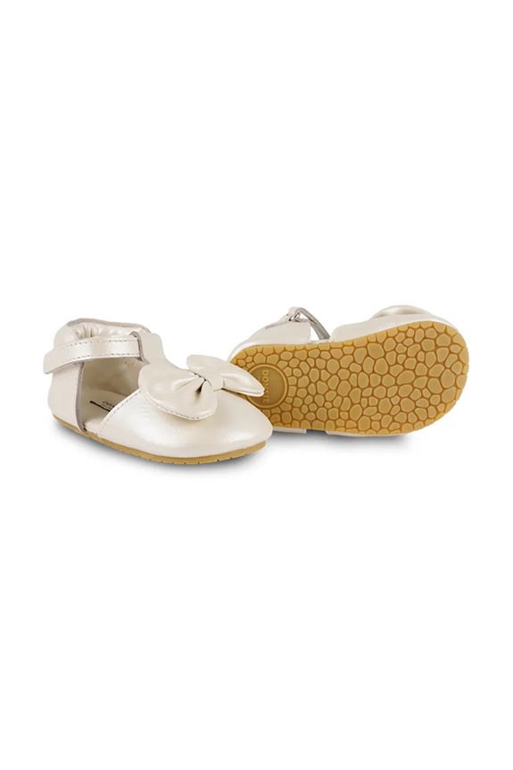 Шкіряні балетки для немовлят Donsje Meau Shoes бежевий 1038900