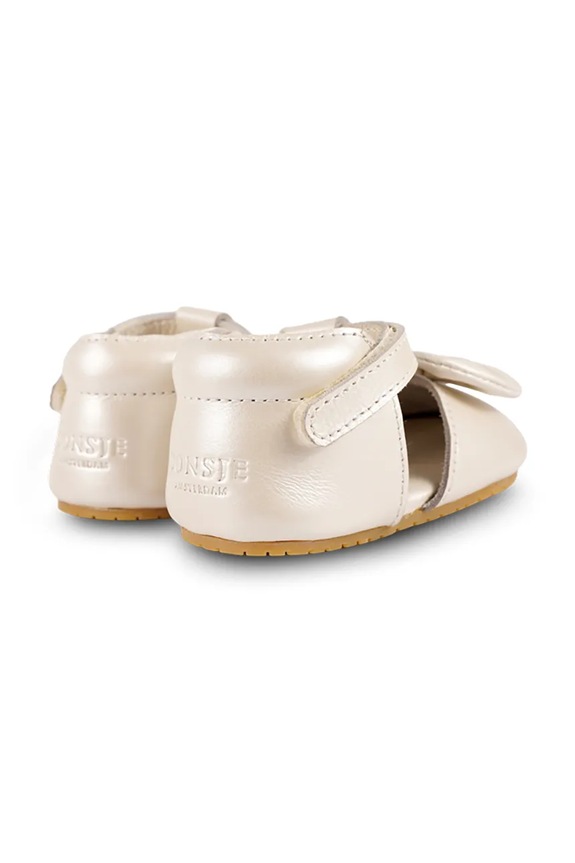 Шкіряні балетки для немовлят Donsje Meau Shoes бежевий 1038900