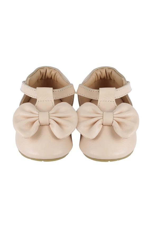 Dziewczynka Donsje baleriny skórzane niemowlęce Meau Shoes 1038900 różowy