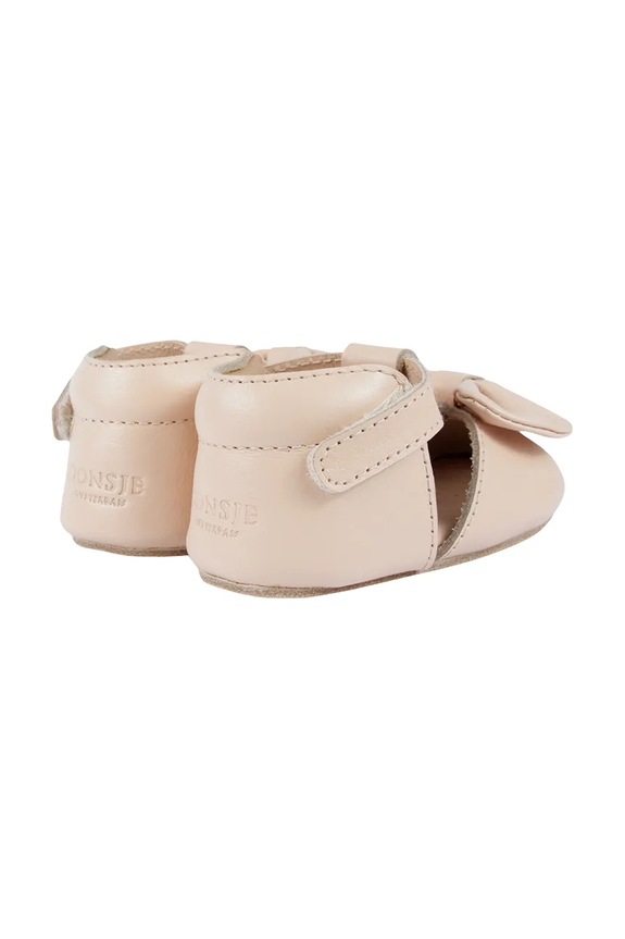 Donsje baleriny skórzane niemowlęce Meau Shoes różowy 1038900