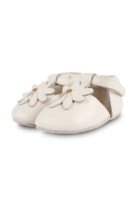 Donsje balerini din piele pentru bebelusi Franny Shoes Daisy Produs pentru bebe alb 1041002