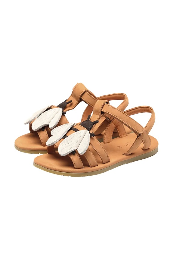 Παιδικά δερμάτινα σανδάλια Donsje Iles Sky Sandals Bee 2004008.22.28 καφέ AA00