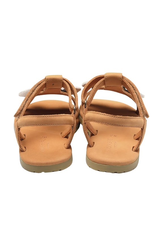 Παιδικά δερμάτινα σανδάλια Donsje Iles Sky Sandals Bee καφέ 2004008.22.28