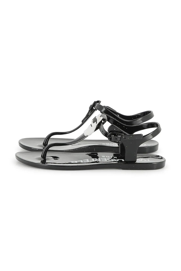 Παιδικά σανδάλια Karl Lagerfeld Z30370.27.35 μαύρο SS25