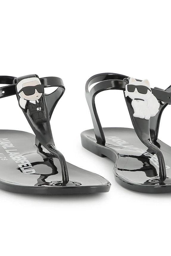 Παιδικά σανδάλια Karl Lagerfeld Z30370.27.35 μαύρο
