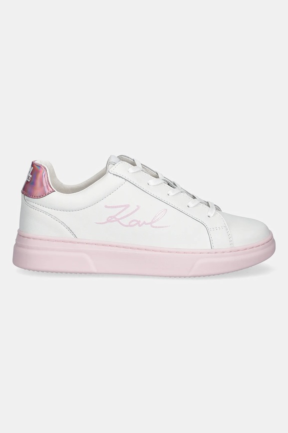 Dětské kožené tenisky Karl Lagerfeld Z30377.36.39 bílá SS25