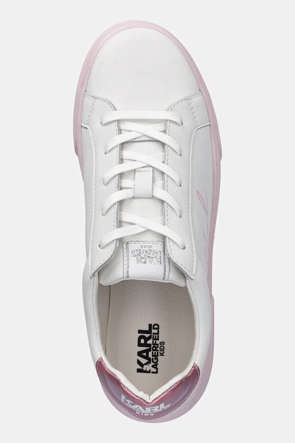 Dětské kožené tenisky Karl Lagerfeld bílá Z30377.36.39