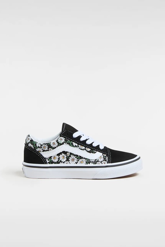 Vans gyerek sportcipő Old Skool velúr bőr fekete VN000CY86BT1