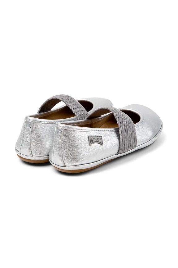 Κοριτσίστικα Δερμάτινες μπαλαρίνες για παιδιά Camper Right Kids 80025.25.27 ασημί