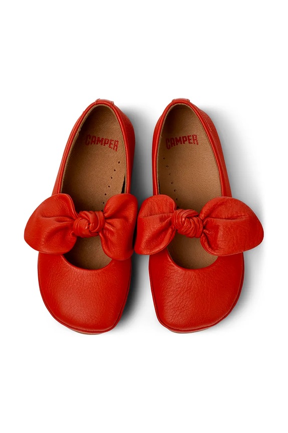 Camper baleriny skórzane dziecięce Right Kids czerwony K800434.28.34
