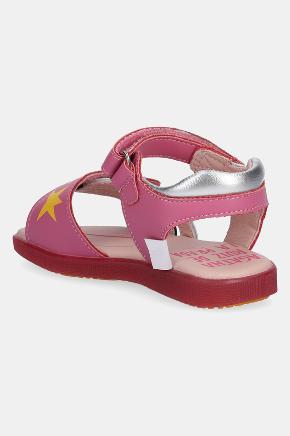 Fete Agatha Ruiz de la Prada sandale din piele pentru copii 252960.24.27 roz
