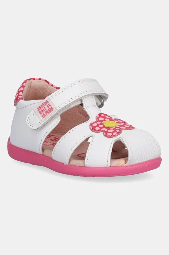 Agatha Ruiz de la Prada gyerekszandál bőrből fehér 252900