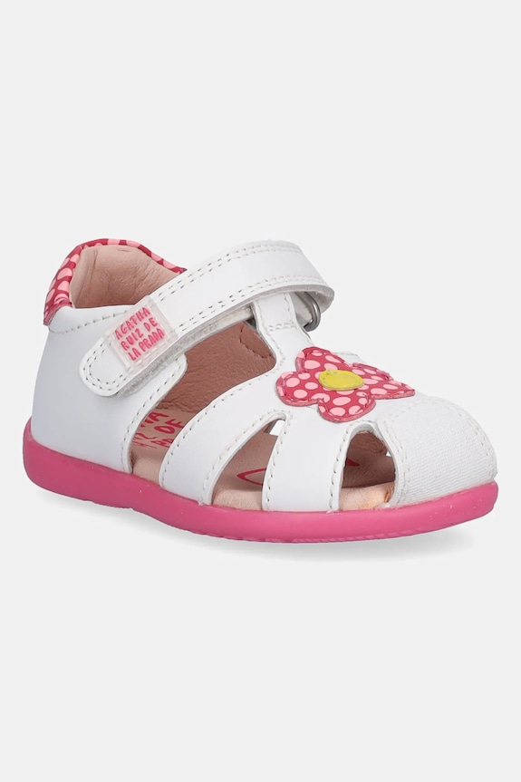 Agatha Ruiz de la Prada gyerekszandál bőrből fehér 252900